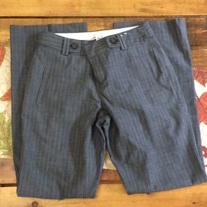 Gray pinstripe dress pants